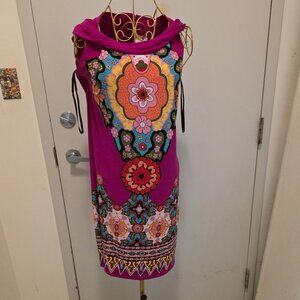 Emma and Michele Women's Dress Floral Print Purple Size 8